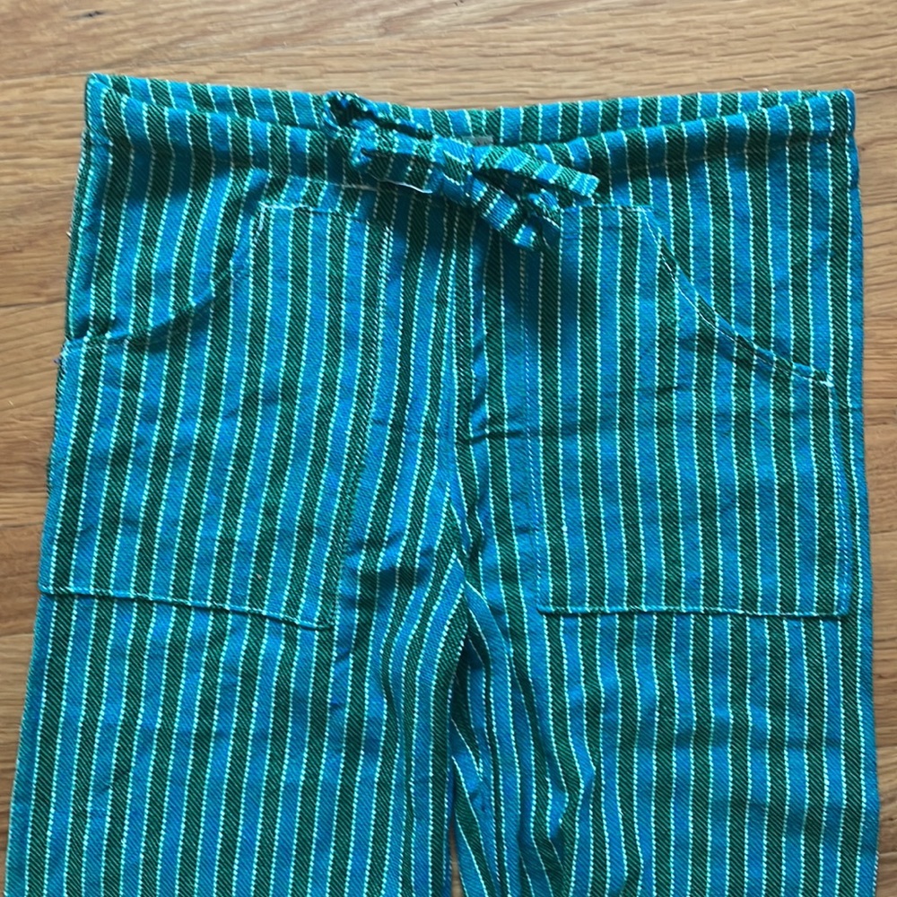 Emerald Striped Women's Joggers - Picture 2 of 12